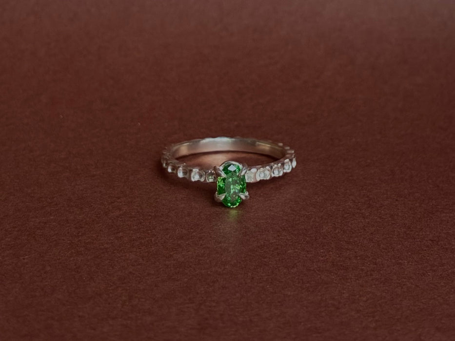 Seafarer - Ring with oval stone - Silver