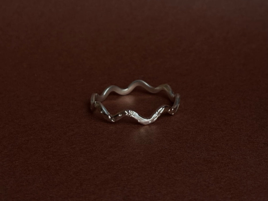 The milky way - Wavy ring - Silver