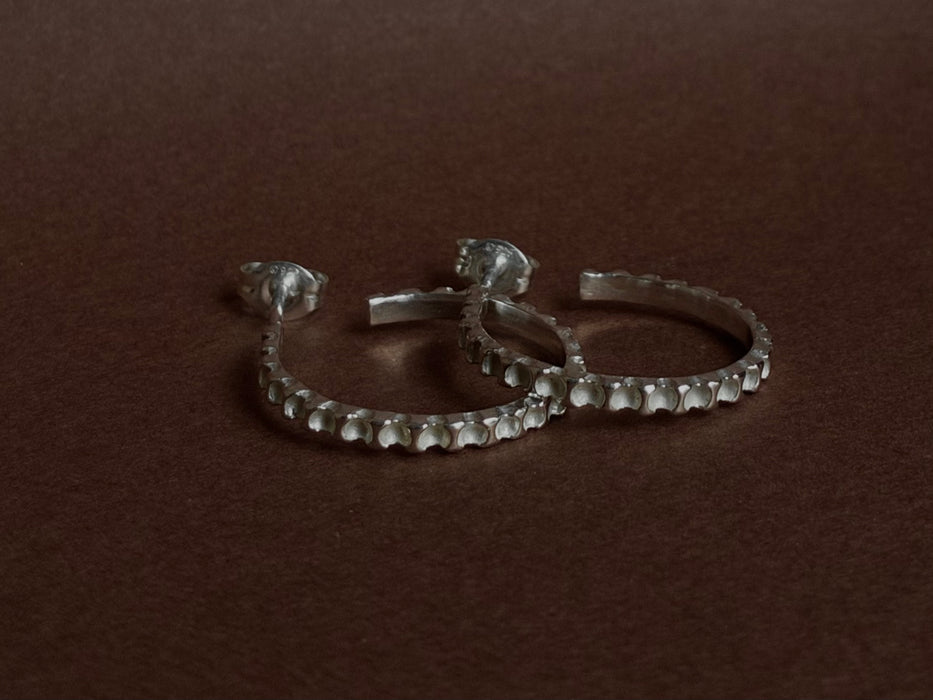 Seafarer - Hoops earrings medium- Silver