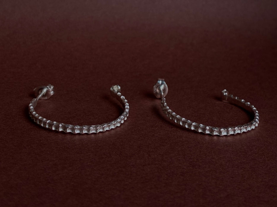 Seafarer - Hoops earrings big- Silver