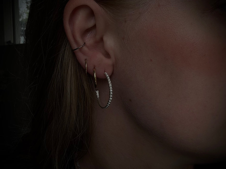 Seafarer - Hoops earrings big- Silver