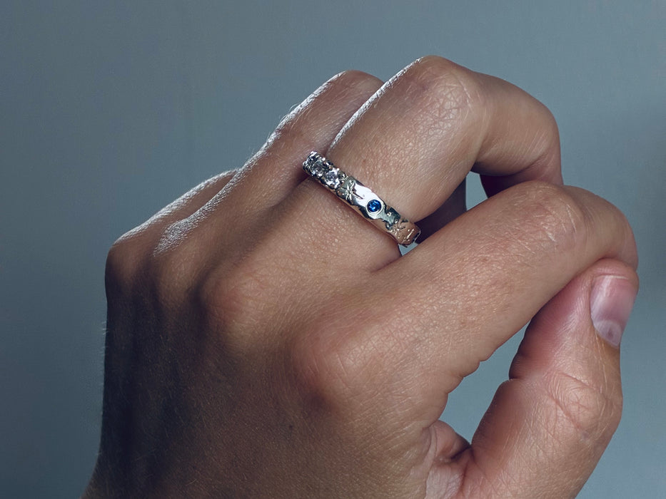 The milky way - Wide Ring - all the way - Silver